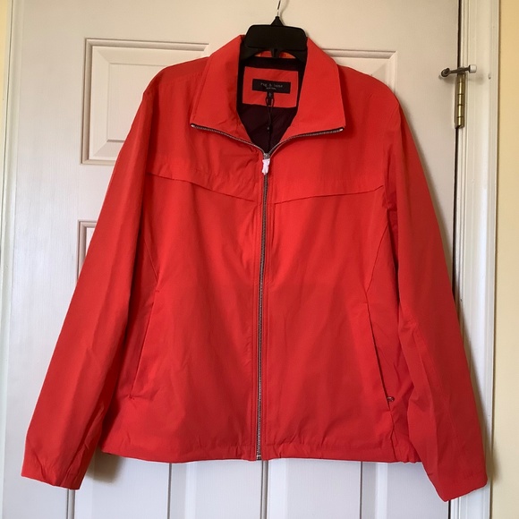 Rag & Bone Pursuit Grant Jacket Blood Orange SZ Large - Picture 2 of 16